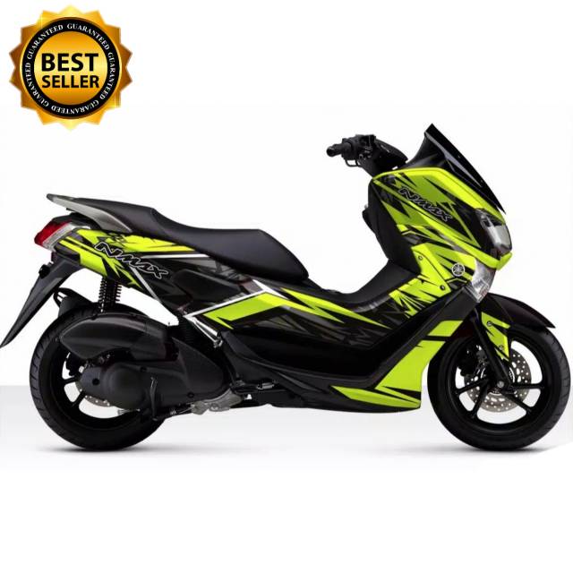 Decal Sticker nmax old variasi terbaik motif terbaru berkualitas stikermomo hijau stabilo grafis