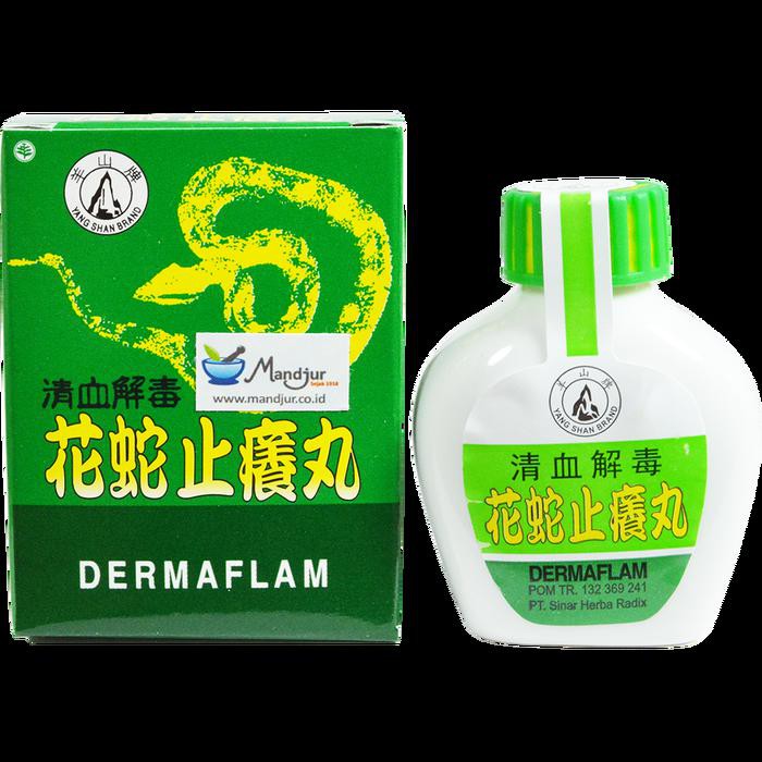 AMPUH DERMAFLAM (SNAKE ITCH REMOVING PILLS) - MEREDAKAN GATAL-GATAL ORIGINAL