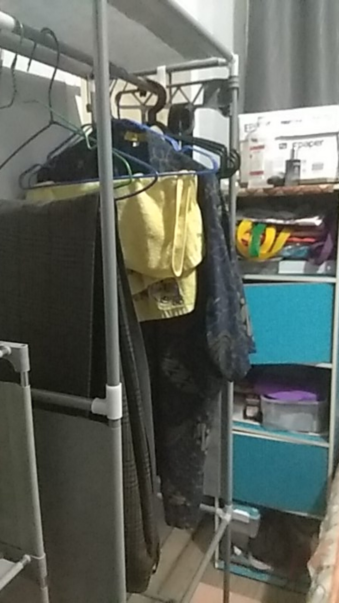 Gantungan Suling Tempel Di Tembok / Fitting Wall 10 Mata Ukuran 35 Cm /gantungan Baju / Square Cloth