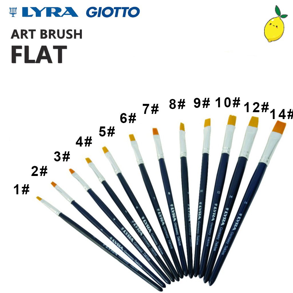 

Lyra Giotto Kuas Lukis Flat / Taklon Art Brush