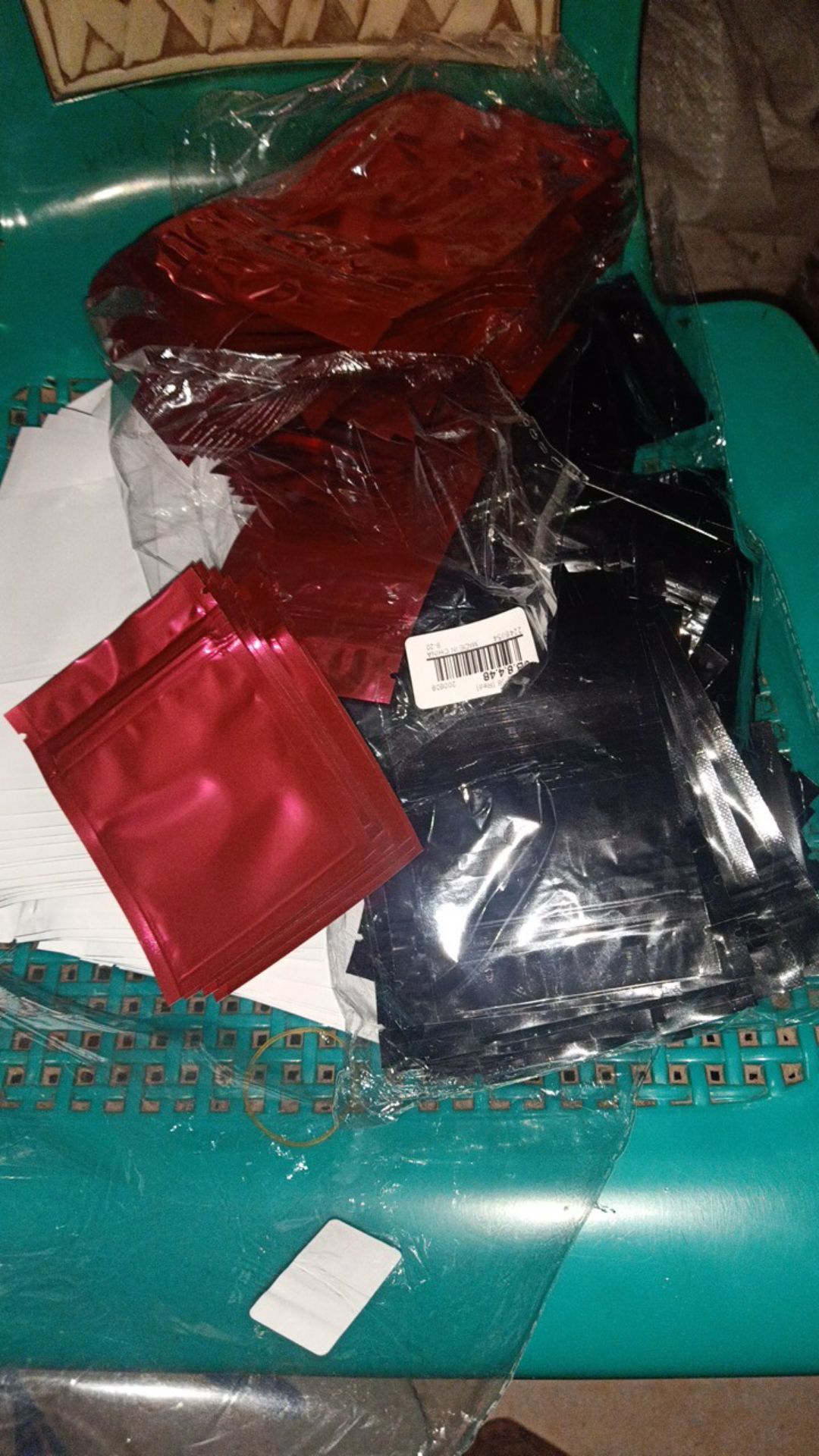 100pcs Kantong Ziplock Ziplock Bahan Aluminium Foil Anti Air Ukuran 7x10cm