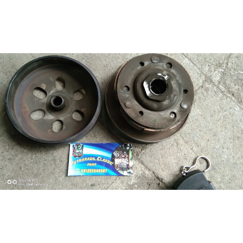 PULLY SET GANDA HONDA VARIO KARBU OLD 110 ORIGINAL COPOTAN