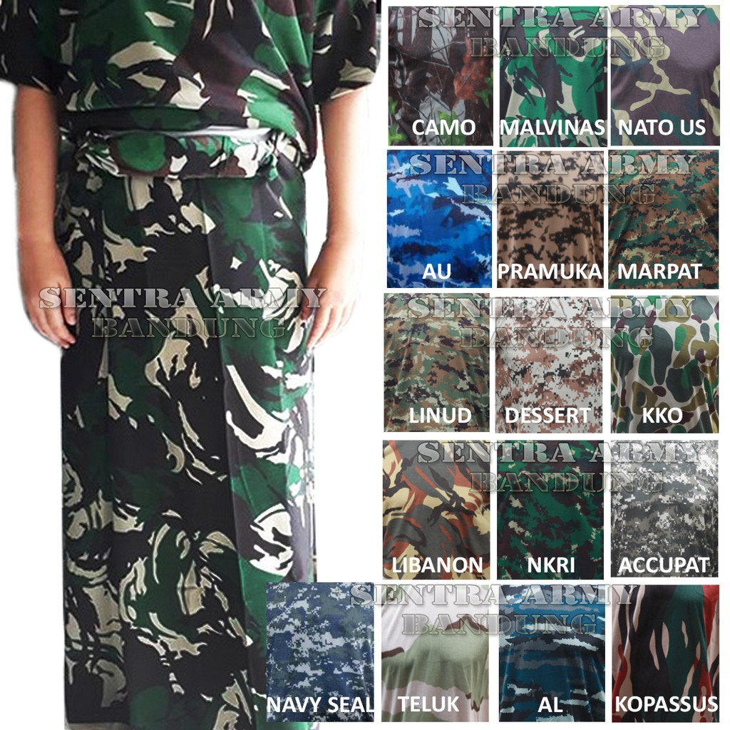 Sarung Dewasa Motif Loreng Army TNI Sarung Sholat
