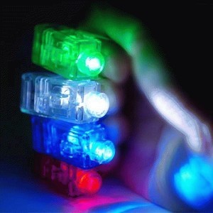 Led finger laser party ( DPT 4 PCS )  light tail fotografi photography party lampu jari warna warni effect camera