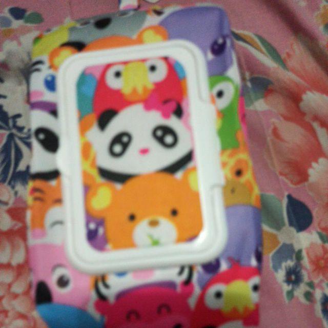 Tempat Tissu 2 In 1 Cover Tisu Basah Dan Kering / Tisu Travel / Pouch Tissue