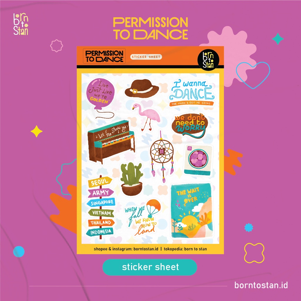 

PERMISSION TO DANCE Sticker Sheet [Born To Stan]