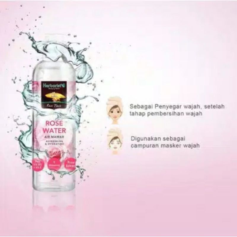Herborist Rose Water 100 ml - Rose Water Herborist - Air Mawar