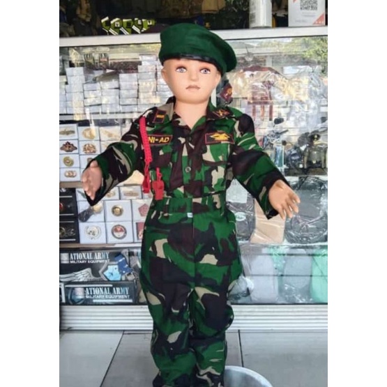 Baju Seragam Loreng Anak Baju Stelan Anak Baju Tentara Anak Baju Anak Tentara Loreng