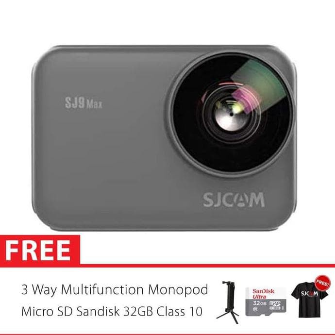 SJCAM SJ9 Max 4K 30fps GYRO EIS Action Kamera 3 Way Basic 32GB