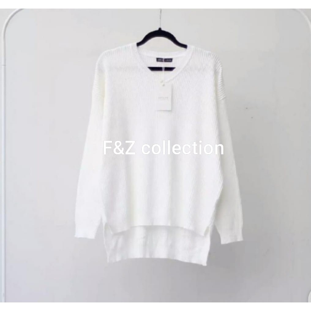 BOXY V-NECK VIONA/sweater rajut halus