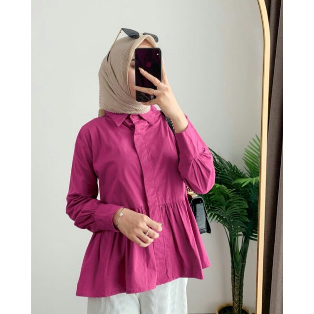 Atasan Top Kity Blouse Poplin By ENBE STORE
