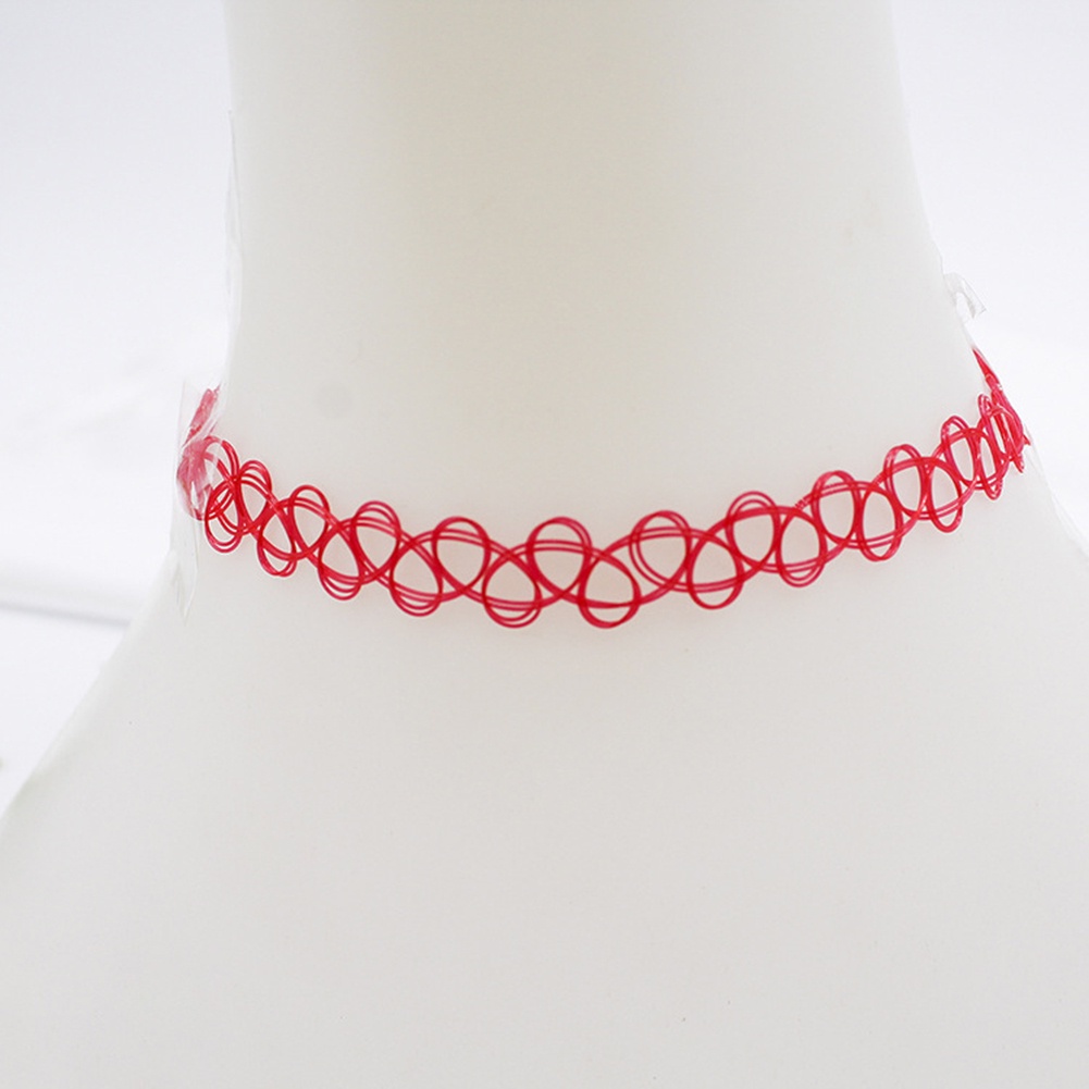 Hu Hu Hu Hu Hu Alat Bantu Pasang Kacamata♡ 12pcs / Set Kalung Choker Model Hollow Untuk Wanita