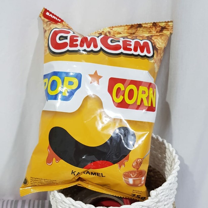 

⭐ COD ⭐ Paket 6 snack cem cem popcorn karamel @75 gr (snack dan cemilan murah)