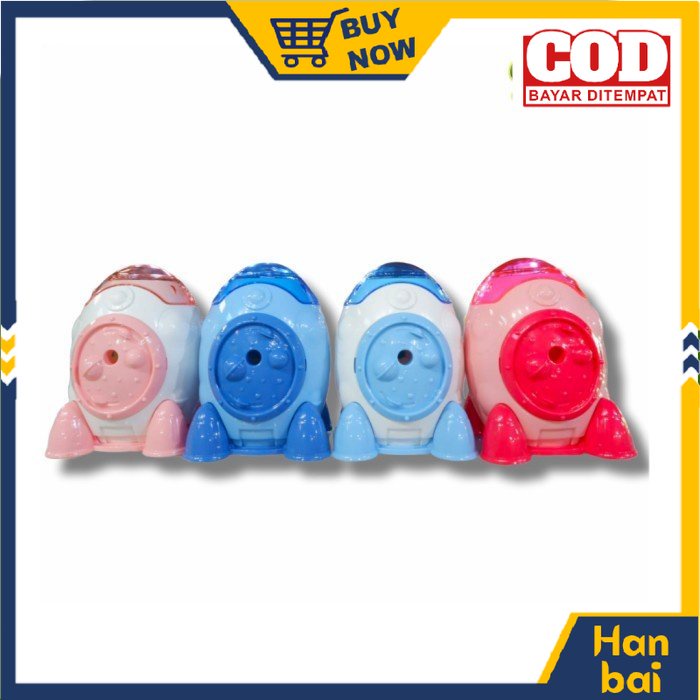 

Hanbai.Deo Rautan Peruncing Pencil Roket Series Qianlimu Q877 Pencil Sharpener - 4