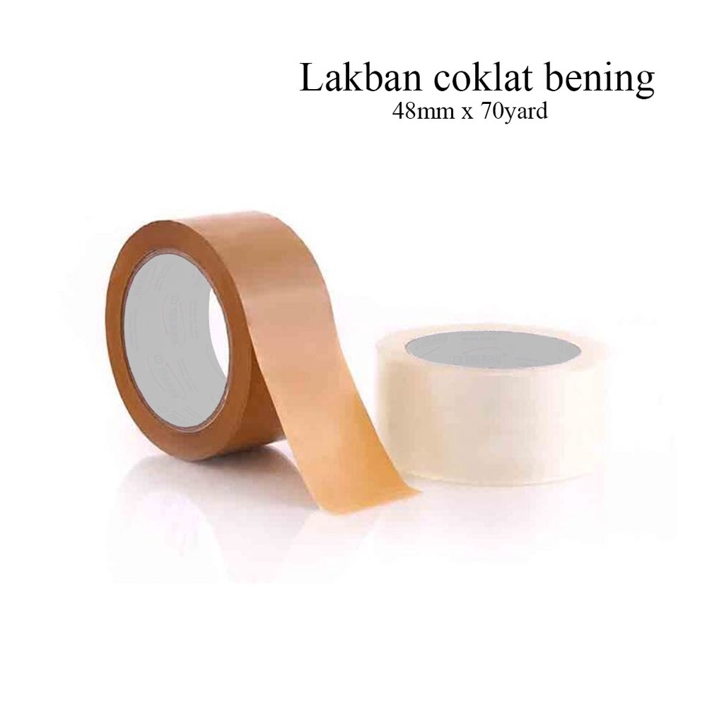 LAKBAN COKLAT &amp; BENING 48 MM x 70 YARD