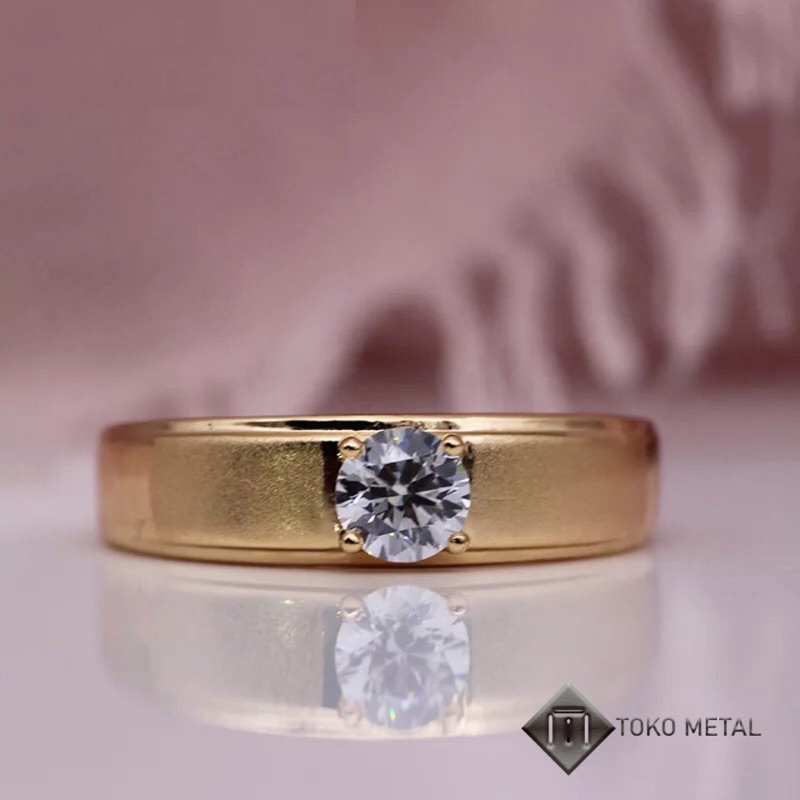 XUPING CINCIN MATA 1 LAPIS EMAS WANITA/ ROSE GOLD [ Toko Metal ]