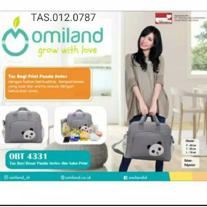 Tas bayi Kecil.medium besar panda series omiland OBT 4311/ Perlengkapan bayi baru lahir