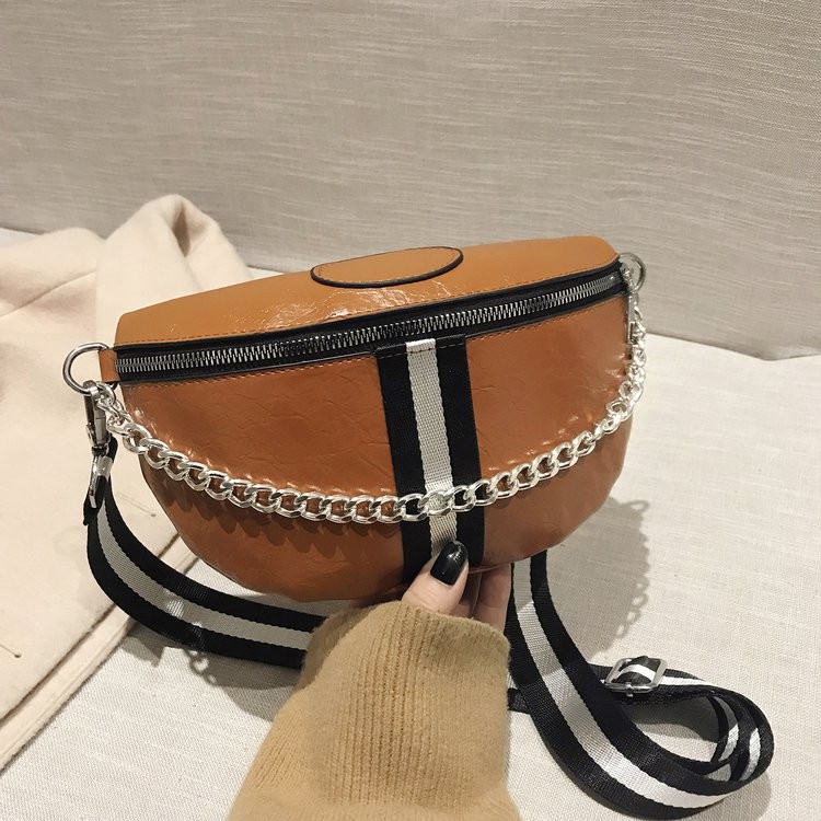 BJ31236 - BLACK/BROWN/GREEN/SILVER/YELLOW - TAS SLEMPANG WAISTBAG IMPORT TAS WANITA FASHION IMPORT MODIS ELEGAN TERMURAH TERLARIS TERBARU BAGSTORE JAKARTA TAS BATAM LT1236