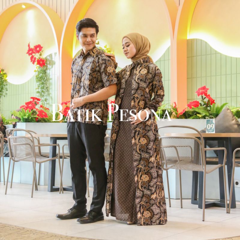 Maura Couple (COD) - Sania Ruffle Batik Couple ori Ndoro Jowi DNT Garansi Termurah