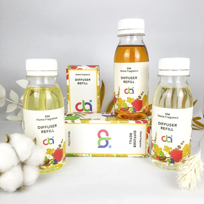 Refill Isi Ulang Parfum Pewangi Ruangan Refil Reed Diffuser Clai 100ML