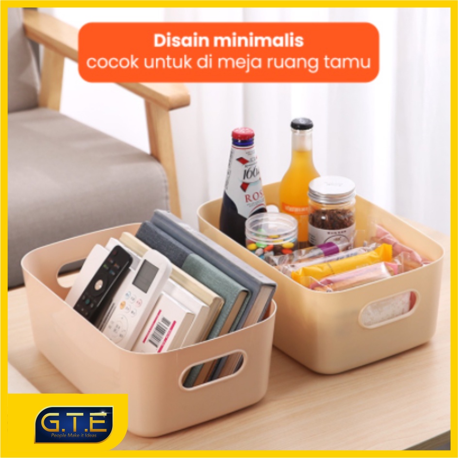 GTE | Storage Box Organizer / Kotak Penyimpanan Serbaguna / Kotak Skincare / Keranjang Makanan / Keranjang Buah