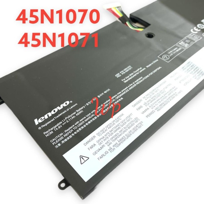 Baterai Lenovo ThinkPad X1 Carbon 3444 3448 3460 45N1070 45N1071