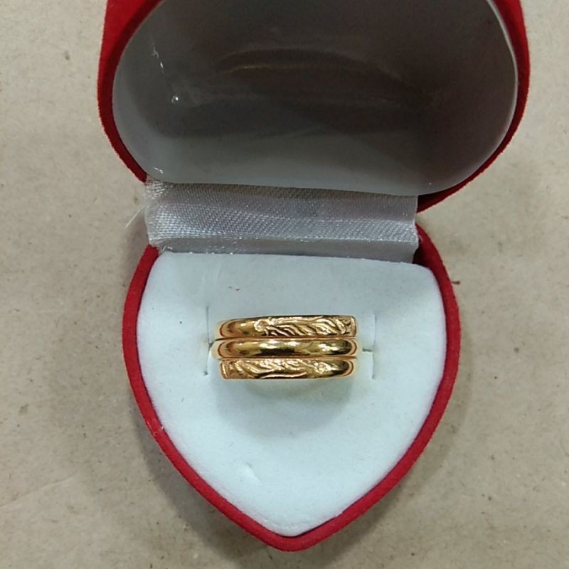 cincin spiral 2 gram emas muda