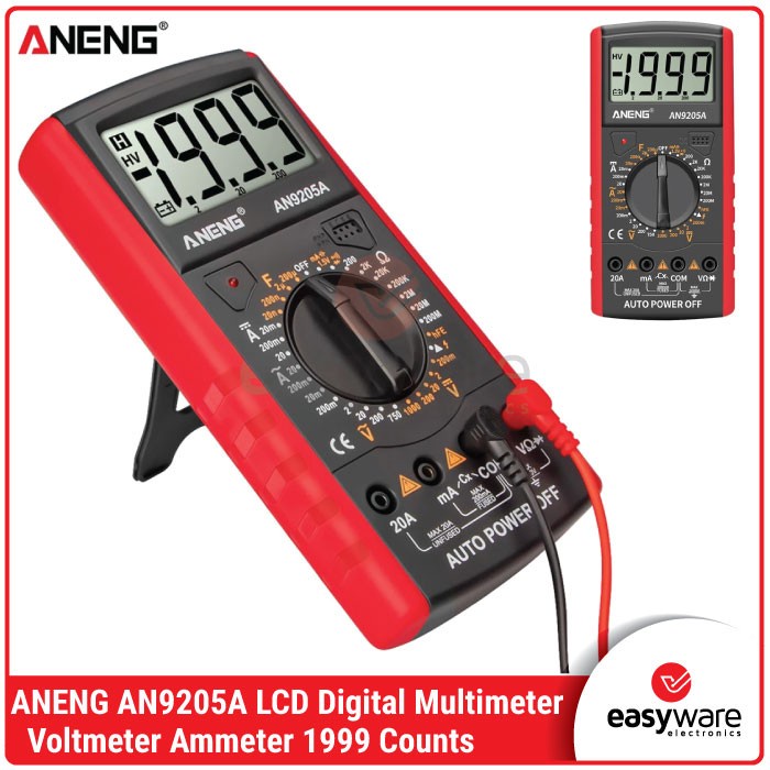 Multimeter Multitester Avometer Digital AN9205A like DT9205A ANENG
