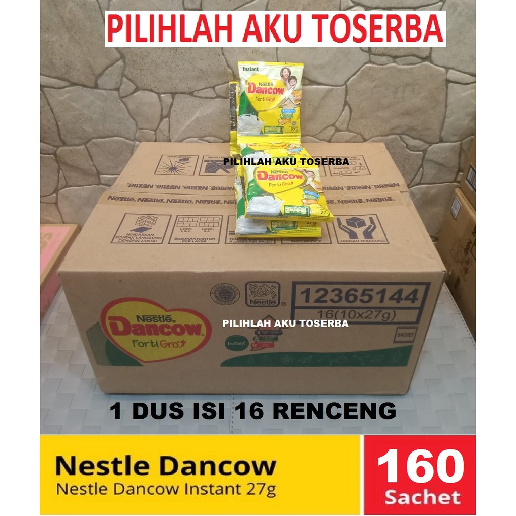 Susu Dancow Sachet FortiGro Putih 27 Gram - ( 1 DUS ISI 16 RENCENG )