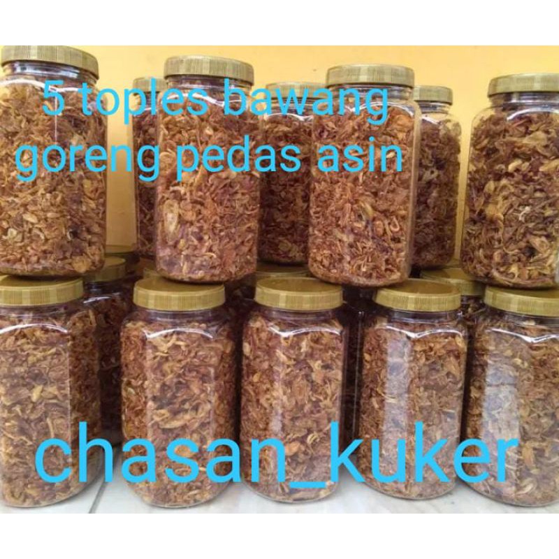 

bawang goreng asinpedas 5toples/200gr