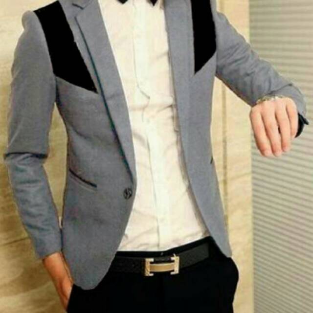 JAS RESMI, JAS SANTAI, JAS MURAH, BLAZER PRIA, BLAZER MURAH, BLAZER KOREA, BLAZER WARNA ABU