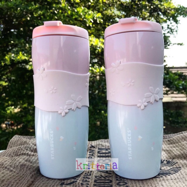 Starbucks Korea Cherry Blossom Stainless Steel Lucy Band Tumbler