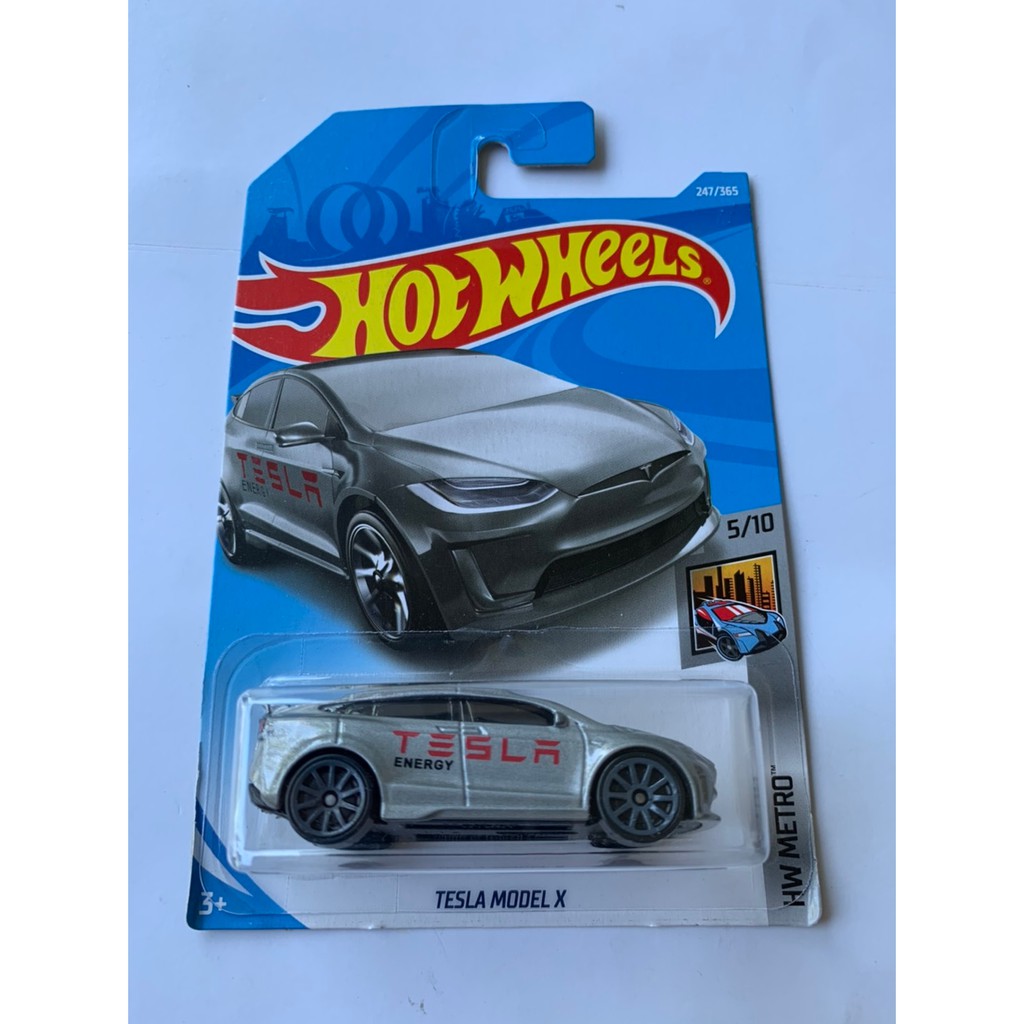 HOT WHEELS HOTWHEELS TESLA ENERGY MODEL X ABU HW METRO DIECAST MOBIL LISTRIK ORIGINAL LANGKA MURAH