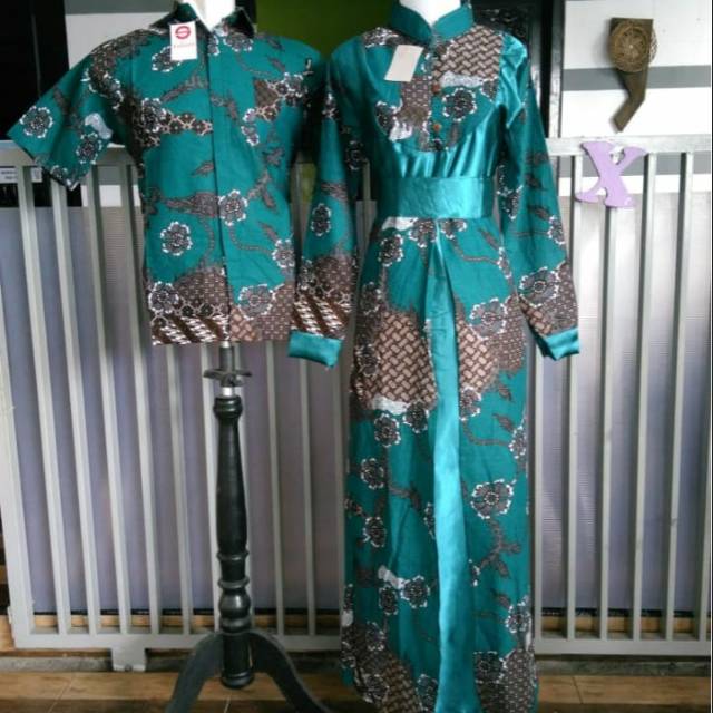 Sarimbit couple kemeja dan gamis batik