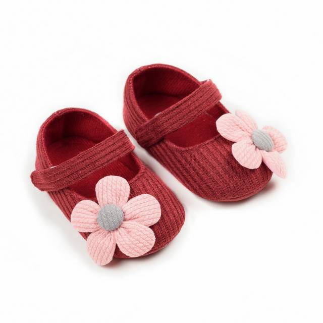 Sepatu Bayi Prewalker Bunga Anti Selip