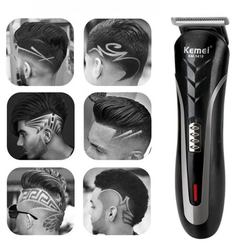 Mesin Pencukur Rambut KEMEI 3in1 Alat Cukur Rambut Kumis Jenggot Bulu Hidung Potong Rambut Cas Elektrik Tanpa Kabel Hair Clipper KEMEI ORIGINAL