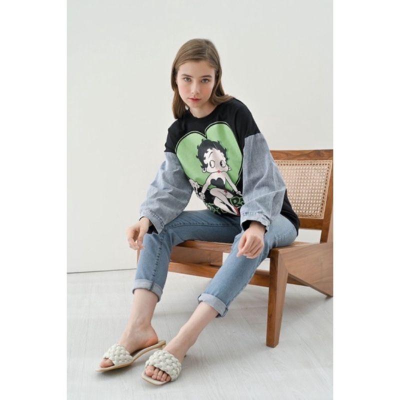 Betty Boop Jeans Sweater + Mask