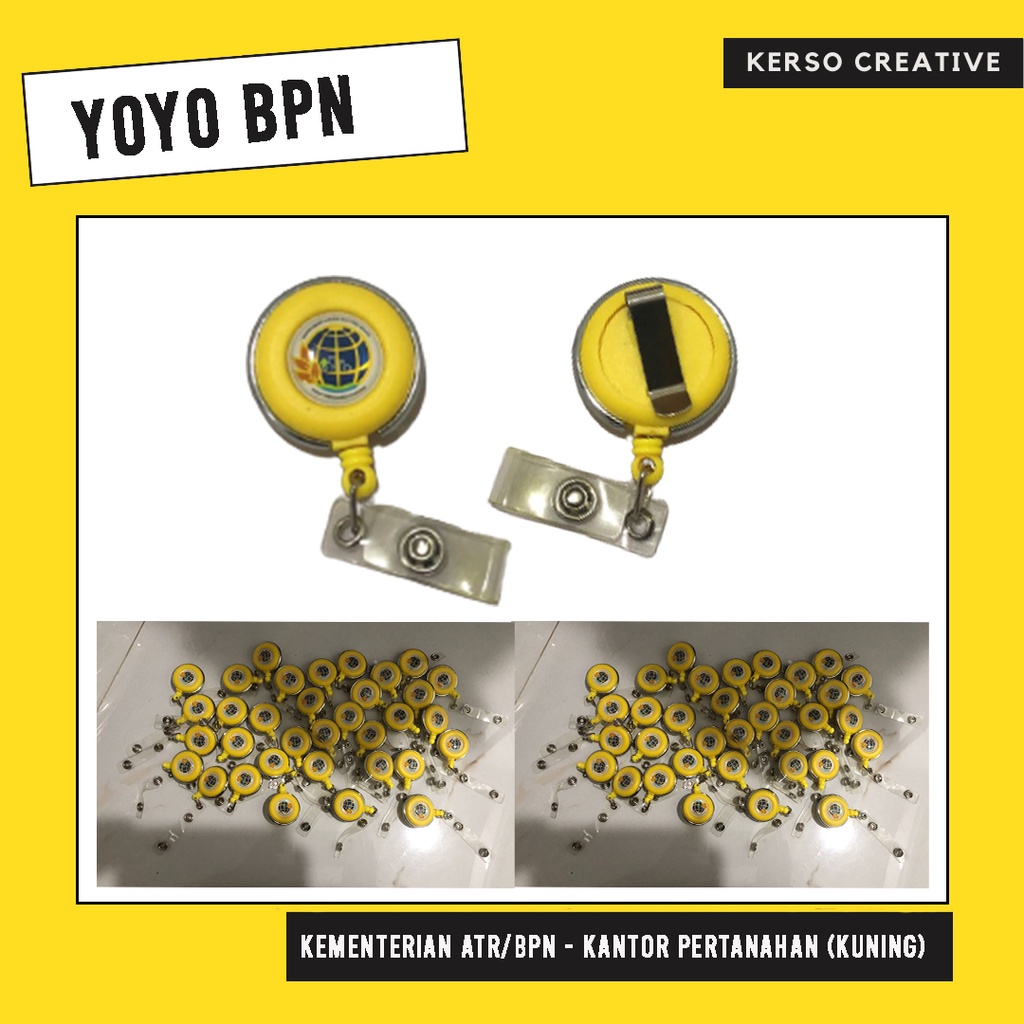 

Yoyo Putar Id Card Kementerian ATR/BPN Kantor Pertanahan Kuning