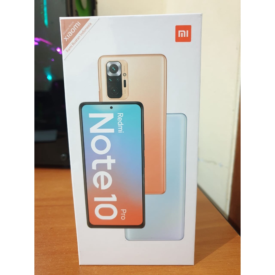 XIAOMI REDMI NOTE 10 PRO 8/128GB GARANSI RESMI SEGEL - ONIX GREY