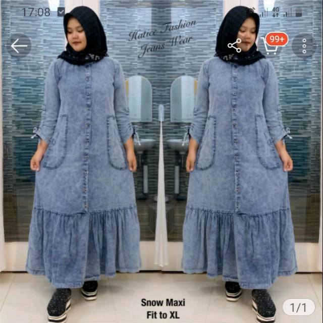 Gamis jeans wash gamis levis