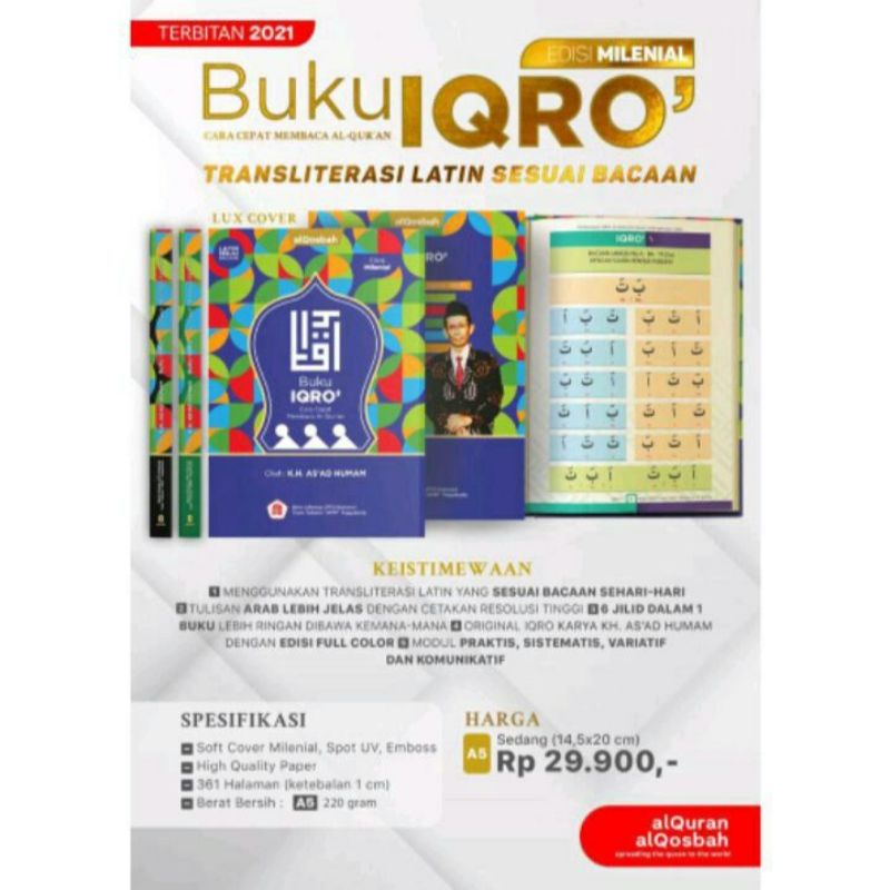 

BUKU IQRO' MILENIAL NEW EDISI JILID 1-6