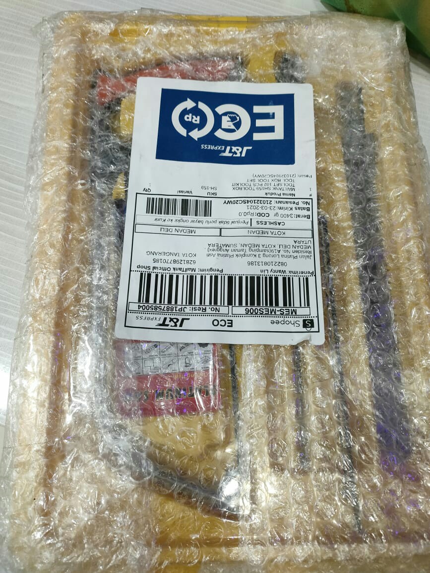 Mailtank Sh159 Toolbox Toolset 102 Pcs Toolkit Tool Box Tool Set