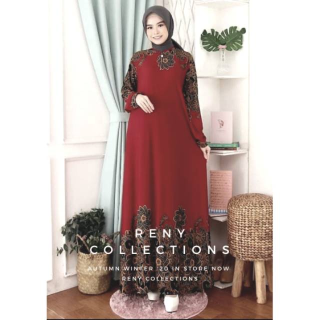 Baju Tunik/Baju Muslim/Baju gamis Wanita Terbaru Gamis Jumbo Budui Gamis Grapeskin 7245