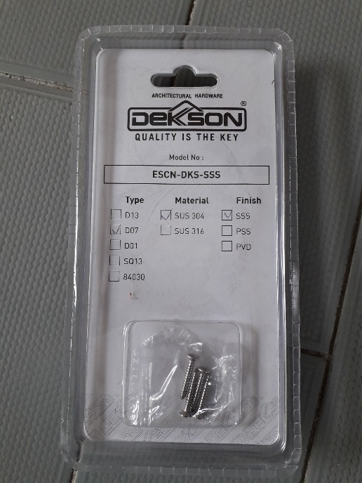 Escutcheon Dekkson Escn D07 Sss Tutup Cover Ring Kunci Drat Bulat