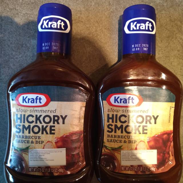 

Kraft Hickory smoke barbecue sauce & dip 496ml import