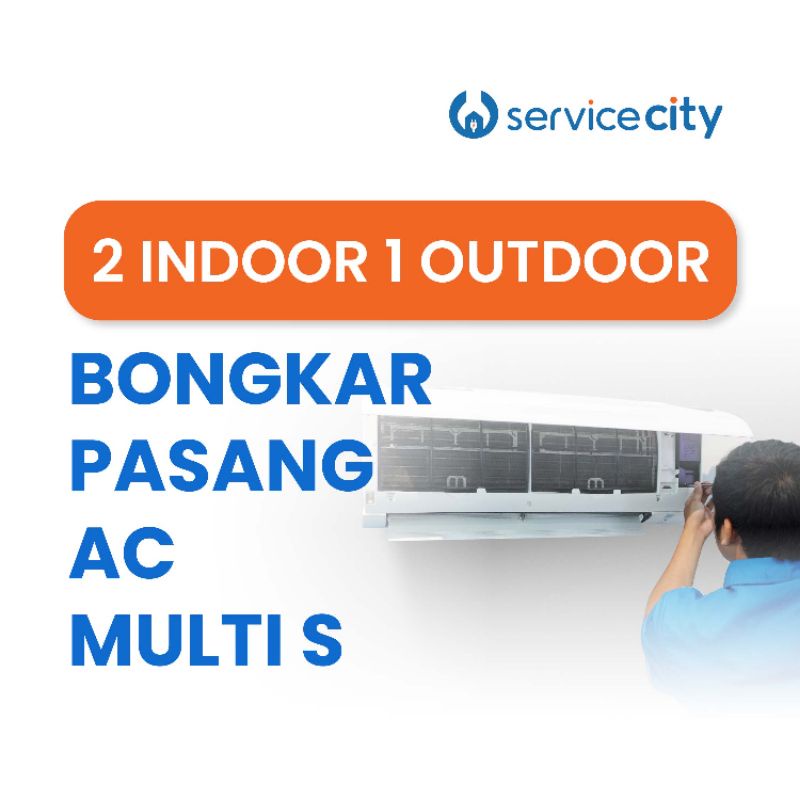 Bongkar Pasang AC Multi S, 2 indoor 1 outdoor