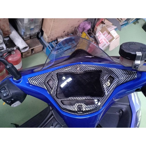 Cover Tutup Pelindung Kilometer Atas Aerox Aksesori Variasi Yamaha Aerox 155 Carbon NEMO