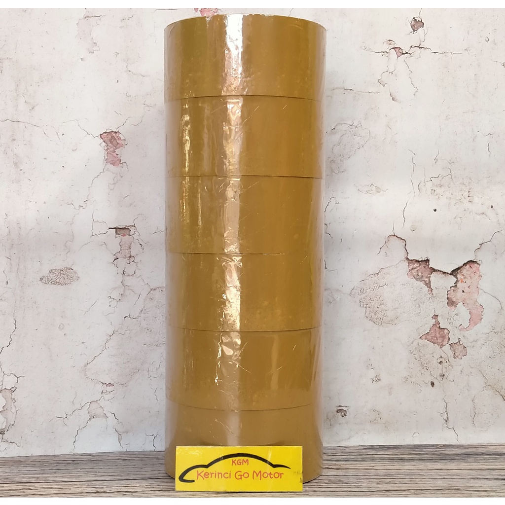 LAKBAN COKLAT OPP TAPE 48mm X 80 METER 90 YARD FULL 2 INCHI