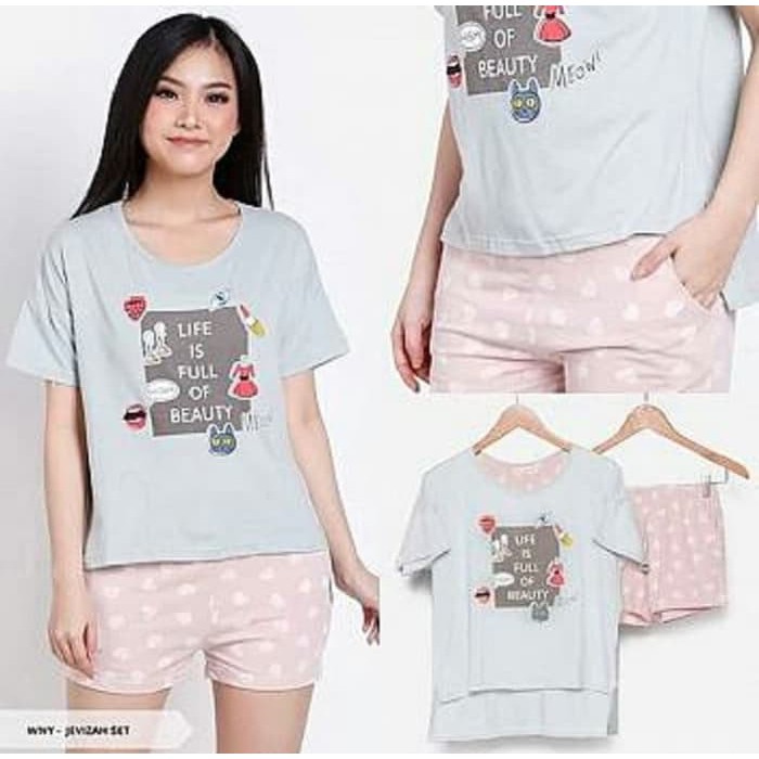 Set Singlet Piyama baju tidur Sexy import murah wanita dewasa