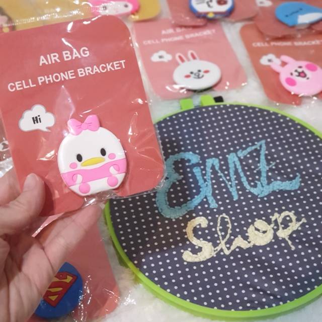 Pop socket handphone, popup hp disney mickey karakter, lilo n stich, aksesoris hp